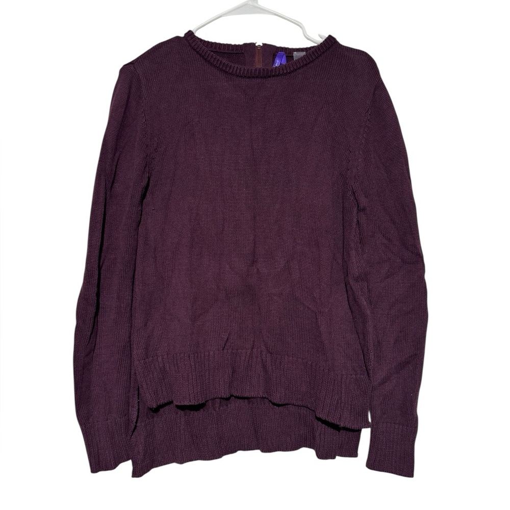Seraphine Eggplant Purple Maternity Sweater Women Size S‎ Cozy Fall Classic Chic